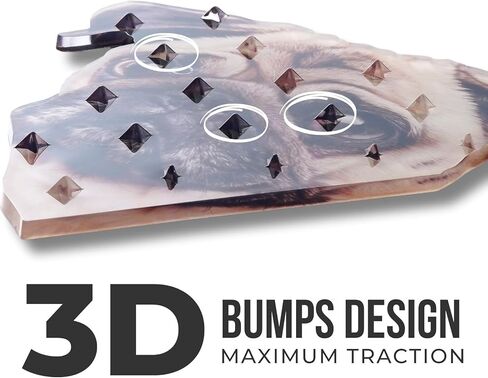 devembr Snowboard Stomp Pad for Pug Lovers, Funny Stomp Pads Snowboarding with 3D Bumps Design, PVC Material in Kuwait