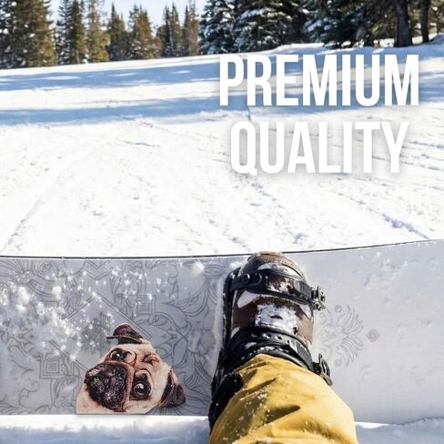 devembr Snowboard Stomp Pad for Pug Lovers, Funny Stomp Pads Snowboarding with 3D Bumps Design, PVC Material in Kuwait