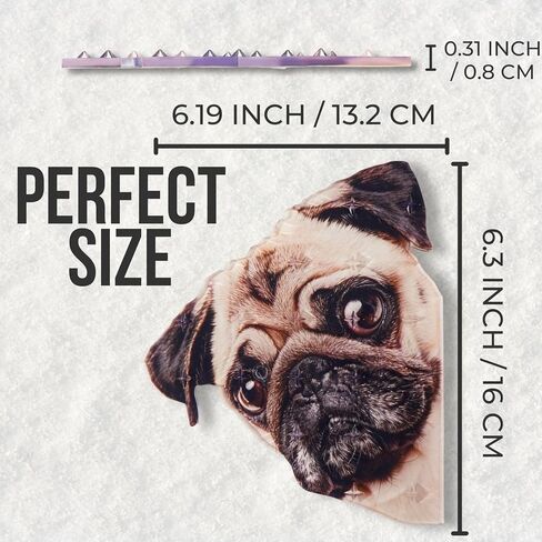 devembr Snowboard Stomp Pad for Pug Lovers, Funny Stomp Pads Snowboarding with 3D Bumps Design, PVC Material in Kuwait