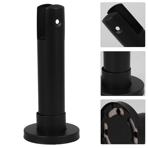 jojofuny Stainless Steel Floor Mount Support Feet for Toilet Cubicles, 10cm Public Restroom Partition Bracket Hardware Accessories for Bathroom Stall Fixtures in Saudi Arabia