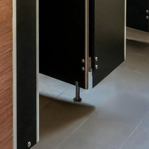 Luxshiny Adjustable 10cm Stainless Steel Toilet Support Foot for Restroom Partition Hardware Bracket Public Bathroom Stall Partition Fitting with Sturdy Stand in Kuwait