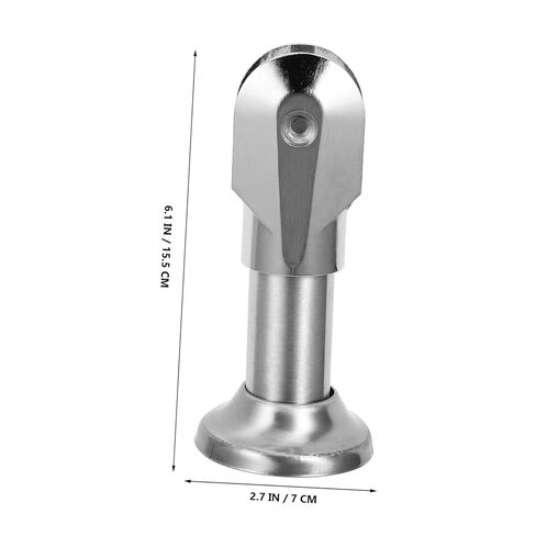 OUNONA Stainless Steel Bathroom Partition Foot Bracket 4pcs Set 10cm Support Legs Public Restroom Partition Fittings Hardware Random Style in Saudi Arabia