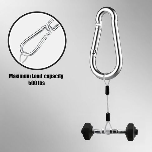 Heavy Duty Spring Snap Hook Carabiners Bulk, 3" M8 5/16" Galvanized Steel Quick Link Clip, 500LB Capacity for Outdoor, Gym, Hammock, Swing, Trailer Chain in Saudi Arabia