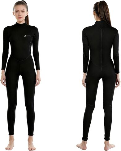 Wetsuit for Women Full Body 2MM Neoprene Wetsuits Diving Suit in Cold Water,Long Sleeves BackZip Wetsuits One Piece Thermal Swimsuit for Surfing Snorkeling Kayaking Swimming Canoeing in Saudi Arabia