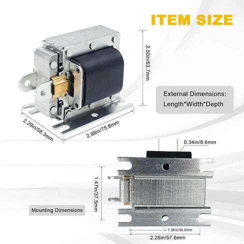 2005-M-1 Laminated Solenoid 4X240 Fit for All WM Models Pull, Foot Mounted, Solder Lug, 120VAC/60Hz Cont, 20.50 Ohms,17.9W in Kuwait