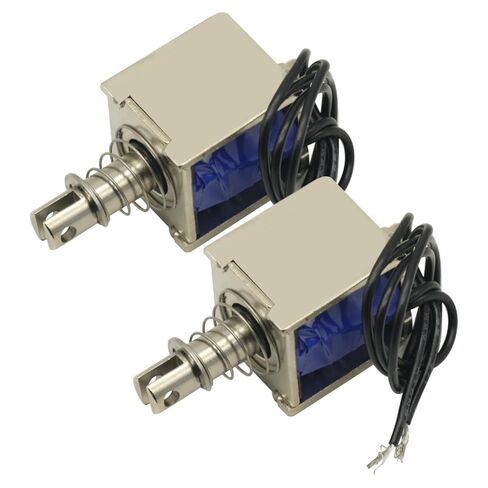 2PCS DC12V Open Frame Solenoid 10mm Stroke Push Pull Type Electronic DC Electromagnet 20N Force in Saudi Arabia