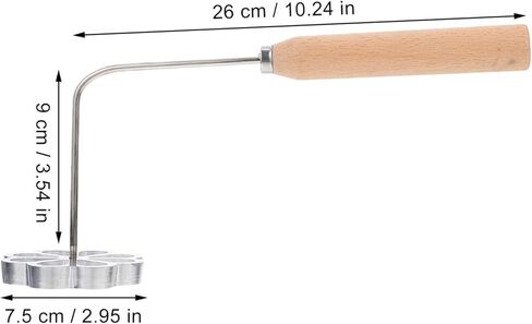 Hemoton Fried Snack Mold Portable Household Kitchen Cooking Utensil 10.23X3.54X2.95In Rosette Waffle Frying Mold for Carrot Cake Dumplings Shrimp Cakes in Saudi Arabia