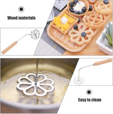 Hemoton Fried Snack Mold Portable Household Kitchen Cooking Utensil 10.23X3.54X2.95In Rosette Waffle Frying Mold for Carrot Cake Dumplings Shrimp Cakes in Saudi Arabia