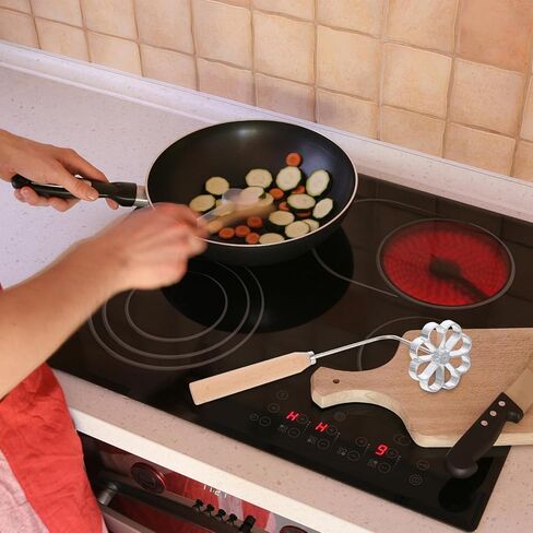 Hemoton Fried Snack Mold Portable Household Kitchen Cooking Utensil 10.23X3.54X2.95In Rosette Waffle Frying Mold for Carrot Cake Dumplings Shrimp Cakes in Saudi Arabia