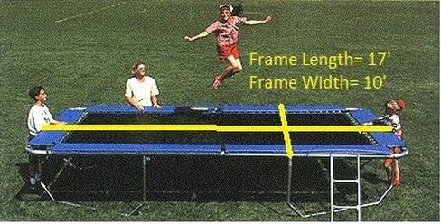 حصيرة مستطيلة مصنوعة في الولايات المتحدة الأمريكية فقط من أجل جميع الترامبولين مقاس 10 × 17 بوصة in Kuwait