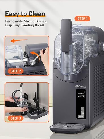 آلة سلوشي، آلة سلاشي 88 أونصة للمنزل، صانع مشروبات مجمدة احترافية مع تنظيف ذاتي، 6 برامج معدة مسبقًا للمارجريتا والفرابيه والحليب المخفوق والمزيد in Kuwait