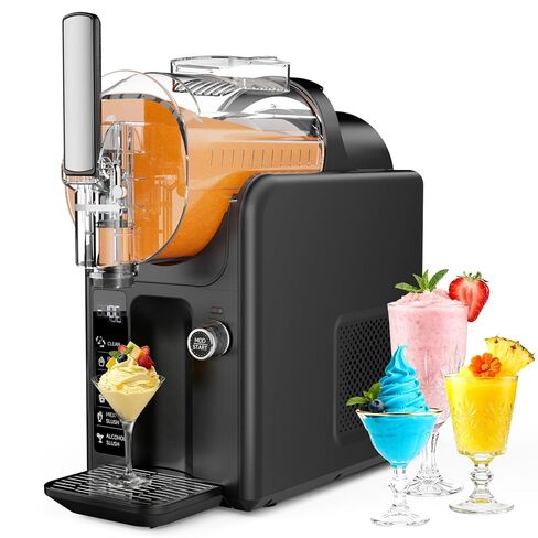 آلة Slushie للمنزل، صانعة Slushy وصانعة الآيس كريم بسعة 85 أونصة لا تحتاج إلى ثلج، صانعة المشروبات المجمدة مع 5 إعدادات مسبقة، هادئة، تنظيف تلقائي، شاشة LED، آلة Slushy للمارجريتا، الميلك شيك، الفرابيه والمزيد in Kuwait