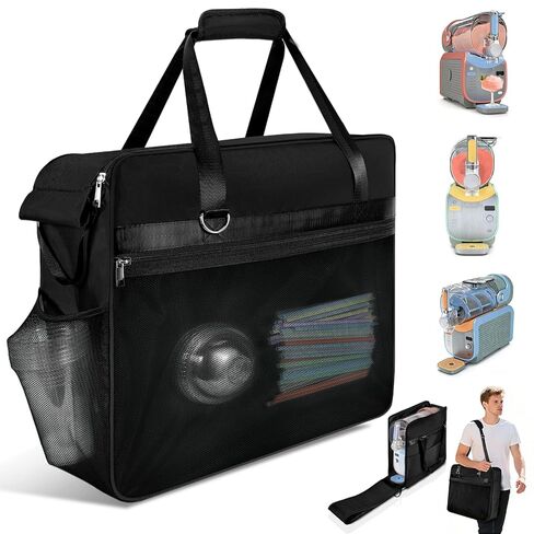 Slushi Bag for Ninja Slushie Max FS605 Series, Portable Slushie Accessories, Travel Carrying Bag Case Cover for Ninja SLUSHi Max Smart Frozen Drink Maker - Side Opening, Black in Saudi Arabia