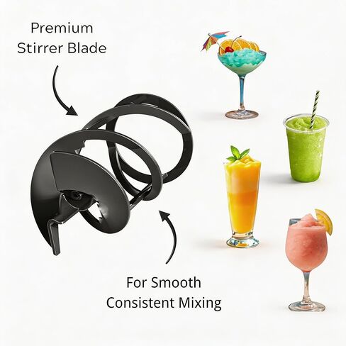 مجموعة قطع غيار ماكينة Slushie لآلة VIBOFROST & Iceman سعة 90 أونصة، تتضمن شفرة التحريك، وموزع، وصينية التنقيط، وصندوق التجميع in Kuwait