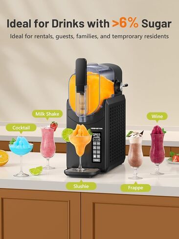 KEENSTAR Slushie Machine, Slushy Machine for Home with 5 Preset Programs, No Ice Needed, Frozen Drink Maker with Self-Cleaning for Frozen Margaritas, Frappés, Milkshake & More in Kuwait
