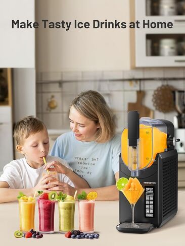 KEENSTAR Slushie Machine, Slushy Machine for Home with 5 Preset Programs, No Ice Needed, Frozen Drink Maker with Self-Cleaning for Frozen Margaritas, Frappés, Milkshake & More in Kuwait