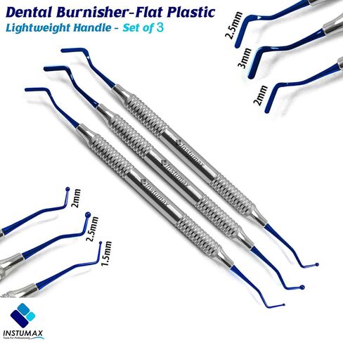 24-Pcs Dental Composite Restoration Filling Kit - Pluggers, Burnishers, Scalers, Tofflemire Bands, Heidmann Spatulas, Rubber Dam Pliers - Professional Restorative Instruments Set in Saudi Arabia