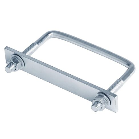 4 Pcs 5 inch Wide Square U-Bolts, 1/2" x 5-1/8" x 4", Electro-Galvanized Steel in Saudi Arabia