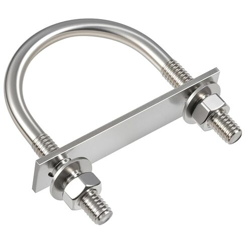 6 Sets Round U Bolts, u-Bolts 1-1/4 Inch Wide, 304 Stainless Steel U Bolt,with Nuts,Bolt Plate and Washers for Boat Trailer Tube(1/4" D x 1-1/4"W x 2-1/4"L) in Kuwait