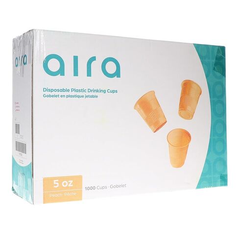 Aira 109258 Plastic Disposable Drinking Cups Peach 1000/Cs 5 Oz in Saudi Arabia