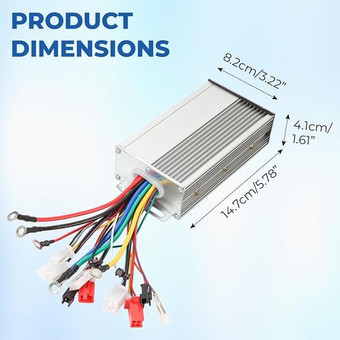 Dual Mode 12-Tube 48V 60V 64V 72V 1000W 1500W Brushless Motor Speed Controller DC Universal Replacement for High Power E-Bike Scooter (Silver) in Saudi Arabia