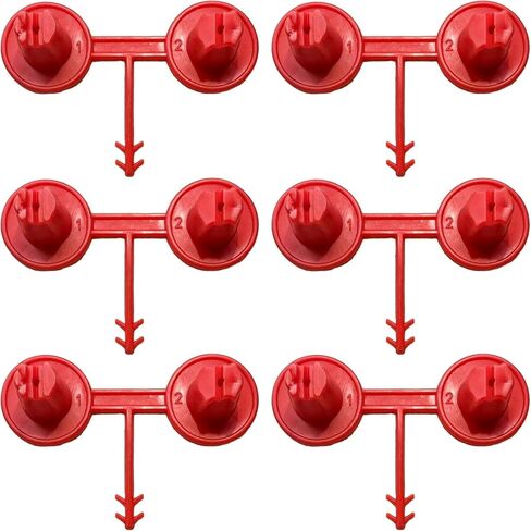 Mega Red Nozzle 12 Pack (1-2)(Vertical-Horizontal) for Spray Foam Gun, Precision Wedge Spray for Vertical & Ceiling Coverage, Foam Insulation Gun Nozzle for Walls, Overhead Applications in Saudi Arabia