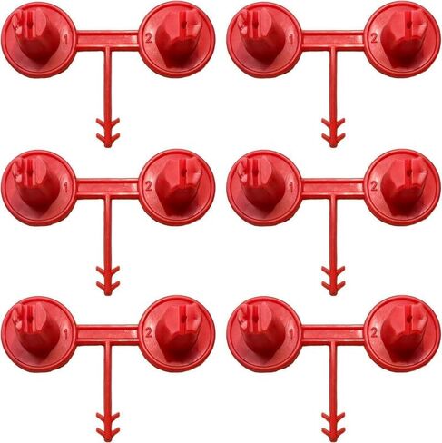 Mega Red Nozzle 12 Pack (1-2)(Vertical-Horizontal) for Spray Foam Gun, Precision Wedge Spray for Vertical & Ceiling Coverage, Foam Insulation Gun Nozzle for Walls, Overhead Applications in Saudi Arabia