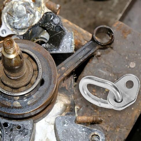 2pcs 5500lb Stainless Steel Engine Lift Brackets 110x50x10mm Motor Mount Lifting Lugs Heavy Duty Automotive Hoist Rings for Engine Support and Rigging in Kuwait