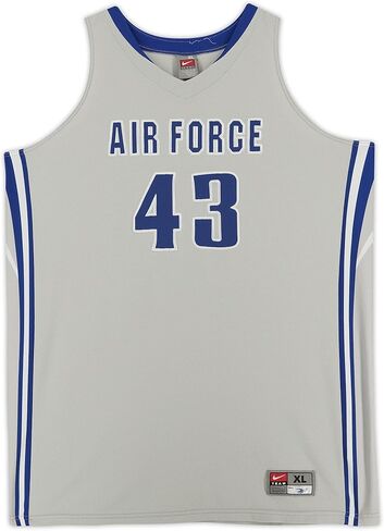 قميص رمادي اللون رقم 43 من فريق Air Force Falcons مع أرقام من برنامج كرة السلة - مقاس XL - برامج الكلية in Saudi Arabia