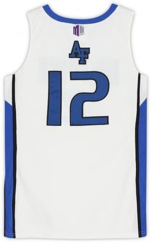 Air Force Falcons Team-Issued #12 White, Blue, and Jersey from the Basketball Program - Size L - College Programs in Saudi Arabia
