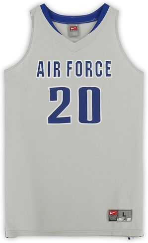 قميص رمادي رقم 20 صادر من فريق Air Force Falcons مع أرقام من برنامج كرة السلة - مقاس L - برامج الكلية in Saudi Arabia