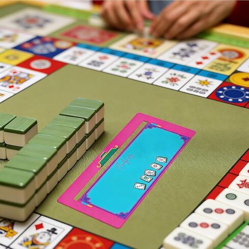 Tsangbaby 4PCS Mahjong Line Finder لبطاقات Mahjong، قارئ خط Mahjong الأمريكي للمبتدئين في السفر والحفلات والمسابقات وليالي الألعاب in Kuwait