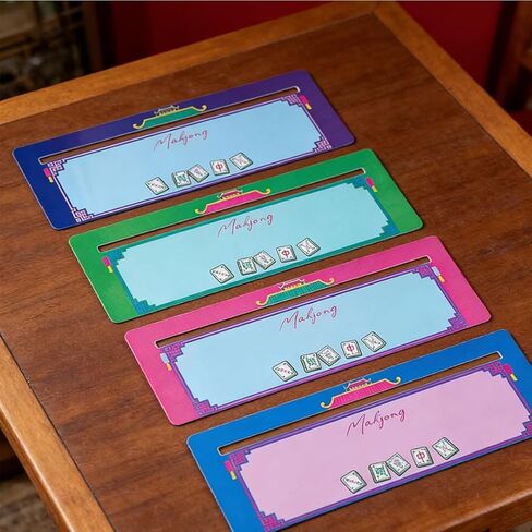 Tsangbaby 4PCS Mahjong Line Finder لبطاقات Mahjong، قارئ خط Mahjong الأمريكي للمبتدئين في السفر والحفلات والمسابقات وليالي الألعاب in Kuwait
