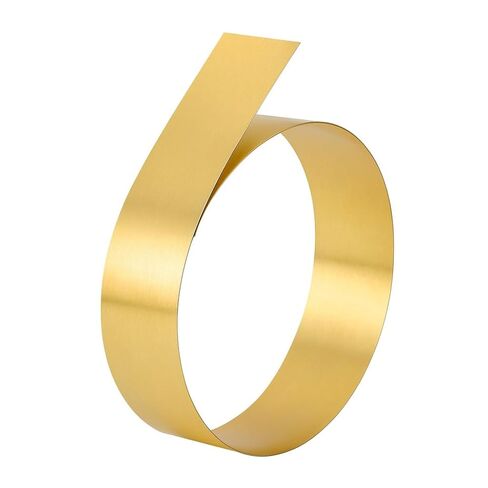 Brass Sheet Roll, 0.2mm Thick x 100mm Wide x 1000mm Long, Brass Metal Strip Foil Roll for Crafts, DIY, Electrical Repair, Grounding in Kuwait