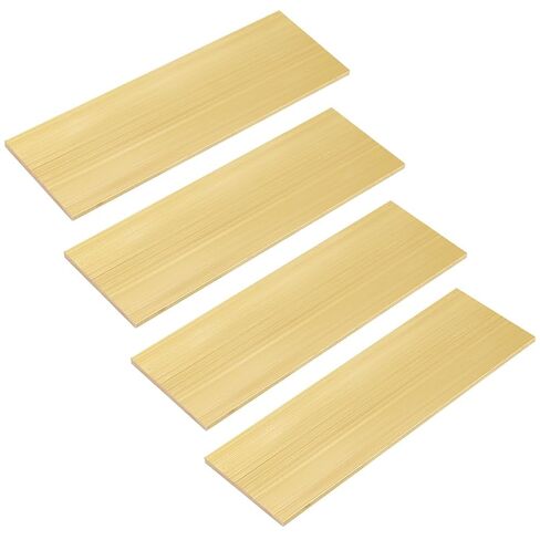 OLYCRAFT 4Pcs Brass Sheet 6.1x2 Inch Gold Brass Sheet 3mm Thick Bar Gold Brass Plates Rectangle Brass Sheet Raw Brass Sheet Film Attached Brass Plates for Crafts DIY Metal Stamping Models in Saudi Arabia
