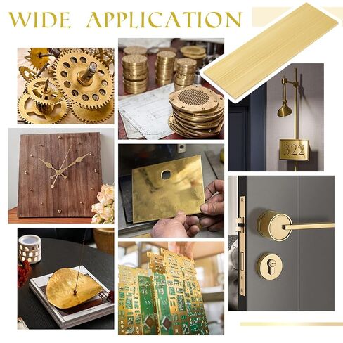 OLYCRAFT 4Pcs Brass Sheet 6.1x2 Inch Gold Brass Sheet 3mm Thick Bar Gold Brass Plates Rectangle Brass Sheet Raw Brass Sheet Film Attached Brass Plates for Crafts DIY Metal Stamping Models in Saudi Arabia