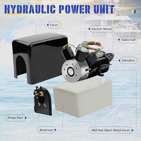 V351HPU1 Hydraulic Power Unit-12V Replace for Pump Two Solenoid Valves Compatible with Bennett Marine in Saudi Arabia