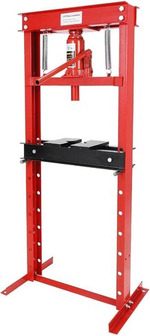 مكبس متجر هيدروليكي على شكل حرف H، 20 طن/44000 رطل للخدمة الشاقة، ارتفاع قابل للتعديل بـ 4 أوضاع مع لوحات متحركة للجراج والاستخدام الاحترافي، برتقالي in Kuwait