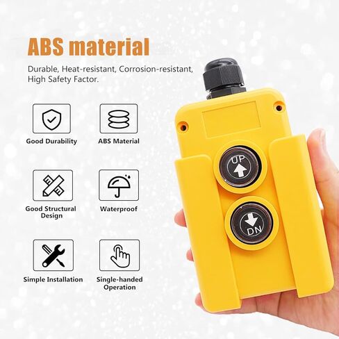 ParnicoTech 4 Wire Dump Trailer Remote Control Switch 12V DC, Up Down Switch for Single Acting Hydraulic Pumps, Dump Truck Trailer Hoist Lift Gate Power Unit Controller in Kuwait