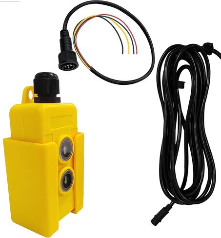 ParnicoTech 4 Wire Dump Trailer Remote Control Switch 12V DC, Up Down Switch for Single Acting Hydraulic Pumps, Dump Truck Trailer Hoist Lift Gate Power Unit Controller in Kuwait