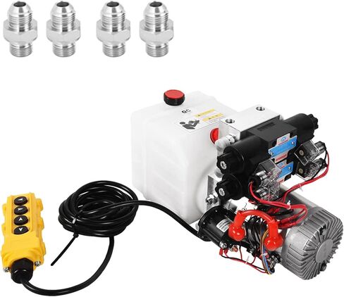 12V Hydraulic Power Unit 3200 PSI, Double-Acting Hydraulic Pump for Dump Trailer & Car Lifting in Saudi Arabia