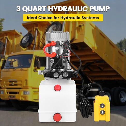 12V Hydraulic Power Unit 3200 PSI, Double-Acting Hydraulic Pump for Dump Trailer & Car Lifting in Saudi Arabia