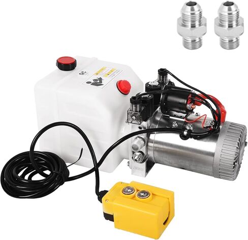 12V Hydraulic Power Unit 3200 PSI, Double-Acting Hydraulic Pump for Dump Trailer & Car Lifting in Saudi Arabia