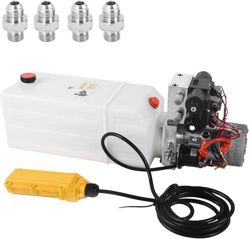 12V Hydraulic Power Unit 3200 PSI, Double-Acting Hydraulic Pump for Dump Trailer & Car Lifting in Saudi Arabia