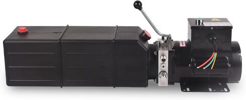 مضخة دوبي الهيدروليكية 16 كوارت، وحدة طاقة هيدروليكية 4 جالون 220 فولت 2 حصان 3450 دورة في الدقيقة مضخة رفع السيارة الهيدروليكية الكهربائية أحادية الطور لرفع السيارة والمقطورة القلابة in Kuwait