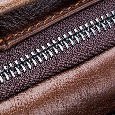 Messenger Bags Retro Leather Shoulder Bag Casual Men's Zipper Small in Kuwait