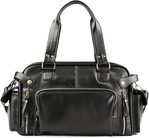 Messenger Bags Men's Retro Handbags Shoulder Genuine Leather Large Travel in Kuwait