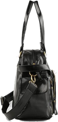 Messenger Bags Men's Retro Handbags Shoulder Genuine Leather Large Travel in Kuwait