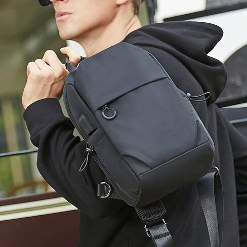 Messenger Bags Men's Waterproof Bag Fashion Oxford Shoulder Multifunctional Short Travel Chest in Kuwait