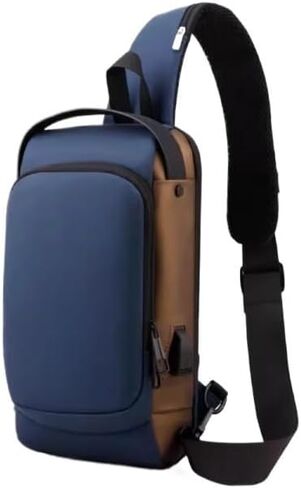 Messenger Bags Bag for Men Waterproof USB Man Crossbody Anti-Theft Short Travel Sling in Kuwait